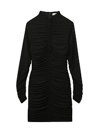 Sabrina Ruched Jersey Minidress