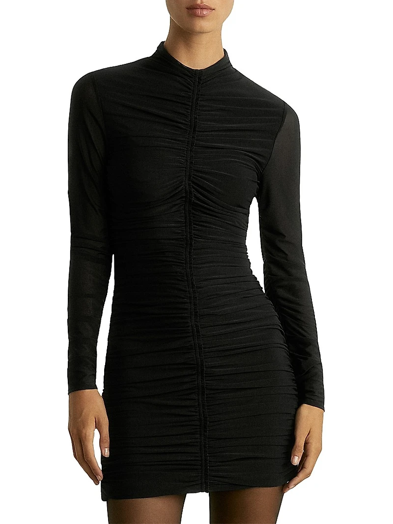 Sabrina Ruched Jersey Minidress