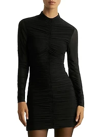 Sabrina Ruched Jersey Minidress