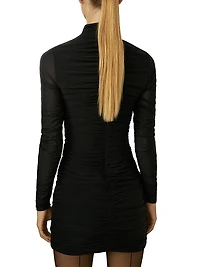 Sabrina Ruched Jersey Minidress