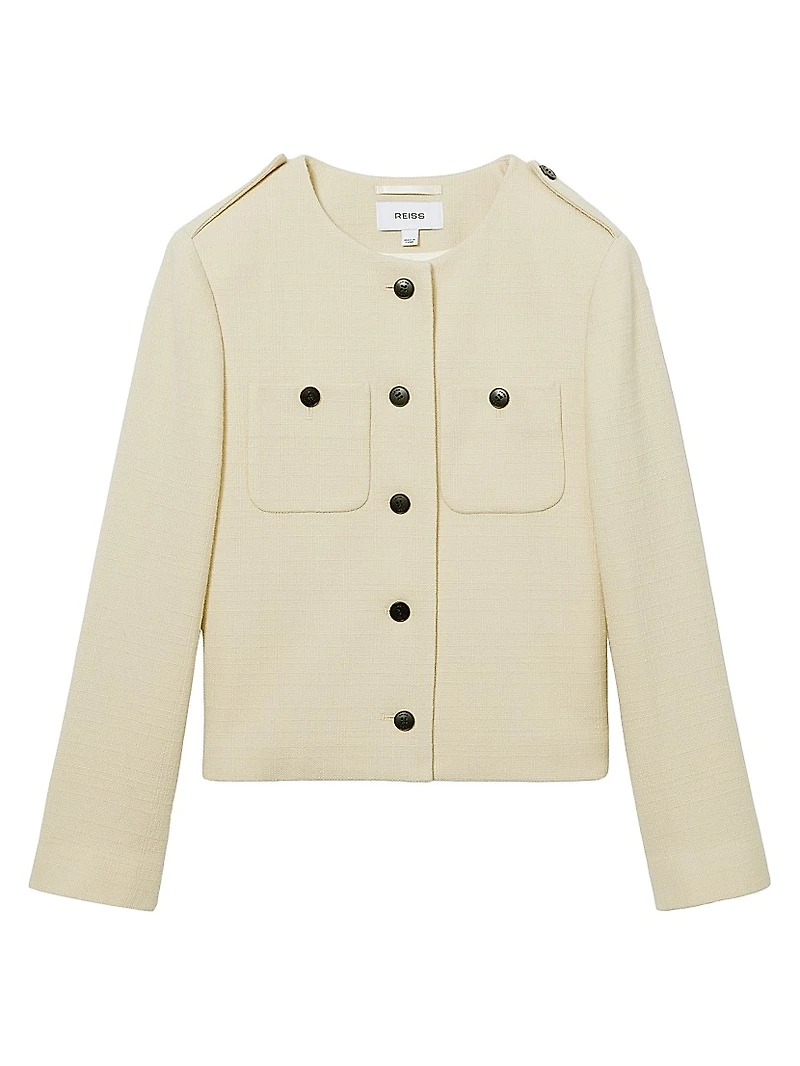 Blaine Wool Crop Jacket