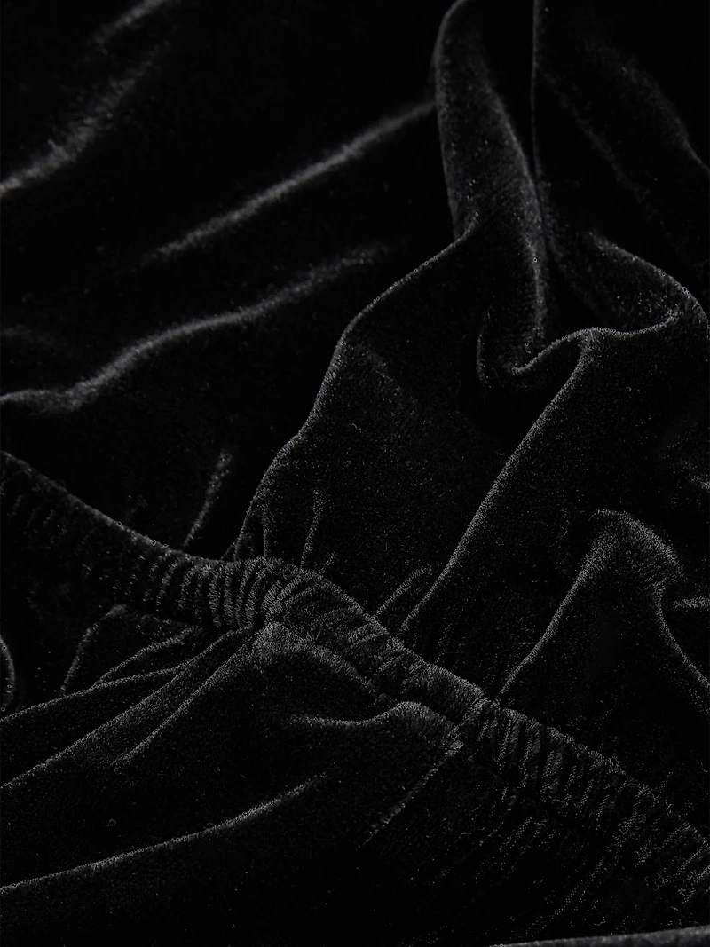 Vera Velvet Wrap Neck Jumpsuit