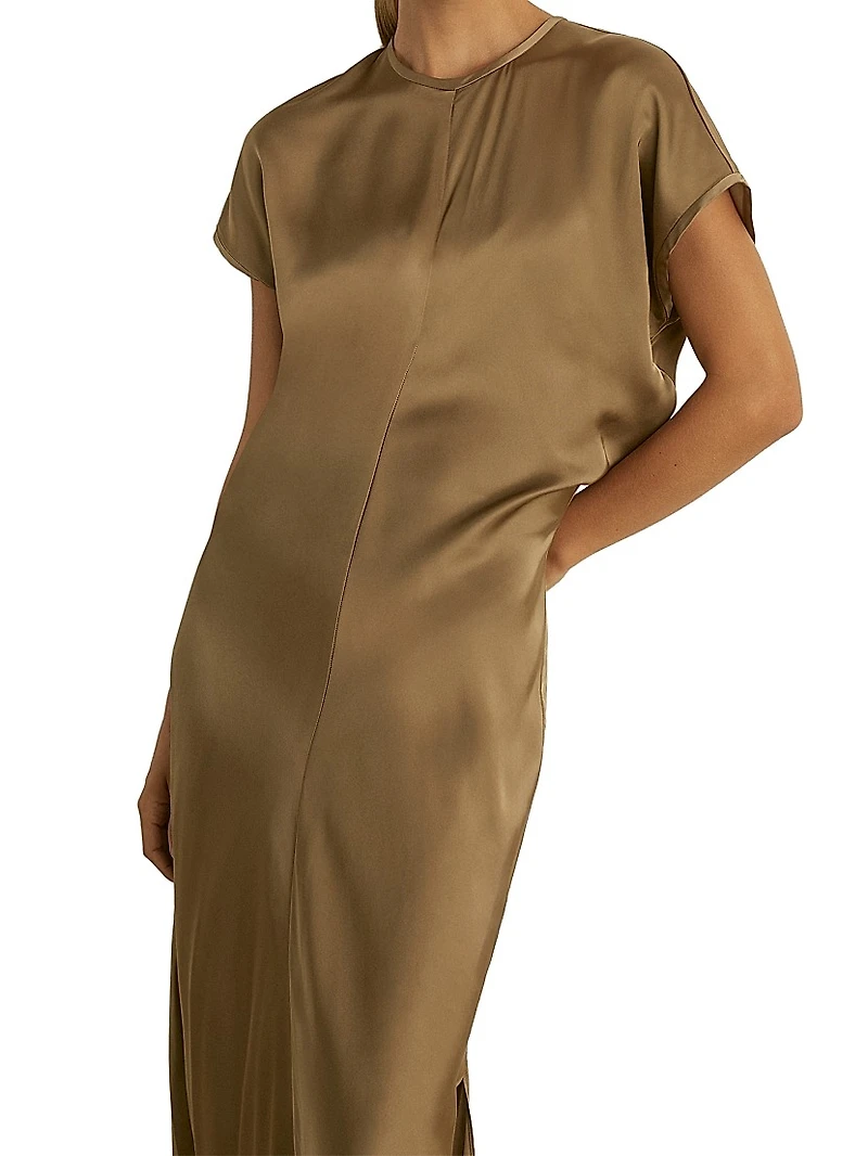 Kora Satin Maxi-Dress