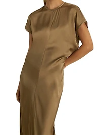 Kora Satin Maxi-Dress