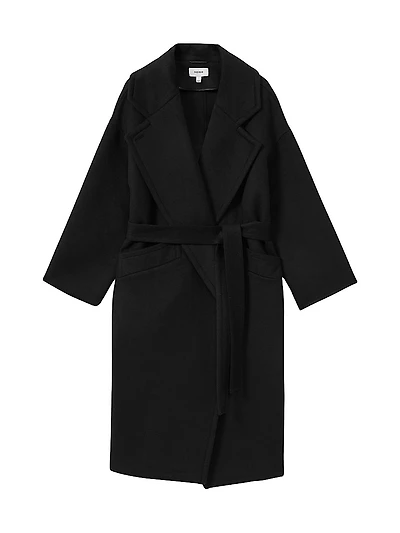 Bridget Wool-Blend Tie-Waist Coat