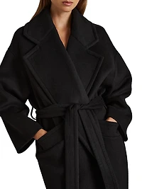 Bridget Wool-Blend Tie-Waist Coat