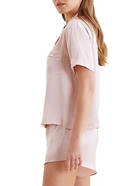 Audrey Silk Boxer Pajamas