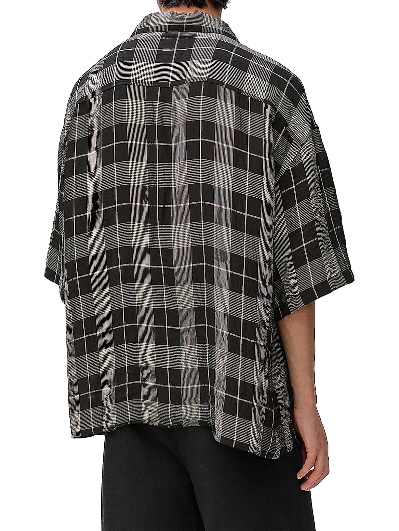 Plaid Short-Sleeve Shirt