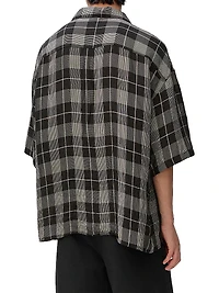 Plaid Short-Sleeve Shirt