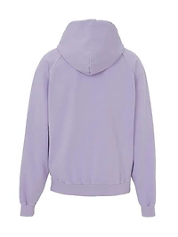 Raglan-Sleeve Cotton Hoodie