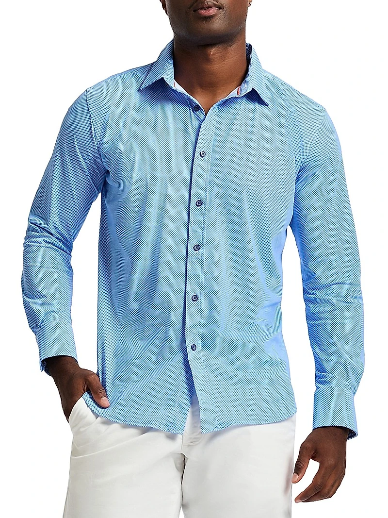 Leros Micro Dot Shirt