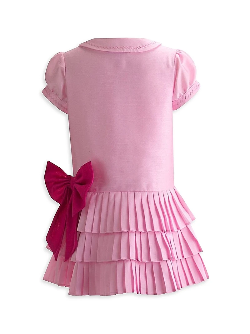 Eloise Little Girl's & Girl's Eloise Puff-Sleeve Drop-Waist Shirtdress