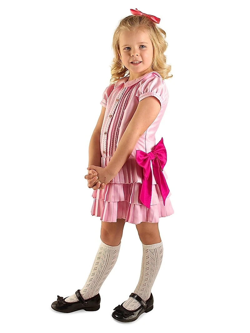 Eloise Little Girl's & Girl's Eloise Puff-Sleeve Drop-Waist Shirtdress