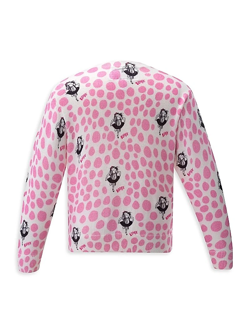 Eloise Little Girl's & Girl's Eloise Dot Print Cardigan