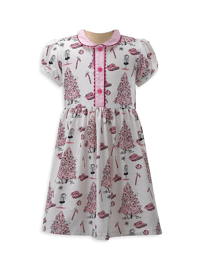 Eloise Little Girl's & Girl's Eloise Christmas Tree Shirtdress