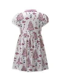 Eloise Little Girl's & Girl's Eloise Christmas Tree Shirtdress
