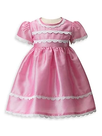 Baby Girl's Eloise Taffeta Scalloped Dress & Bloomers Set