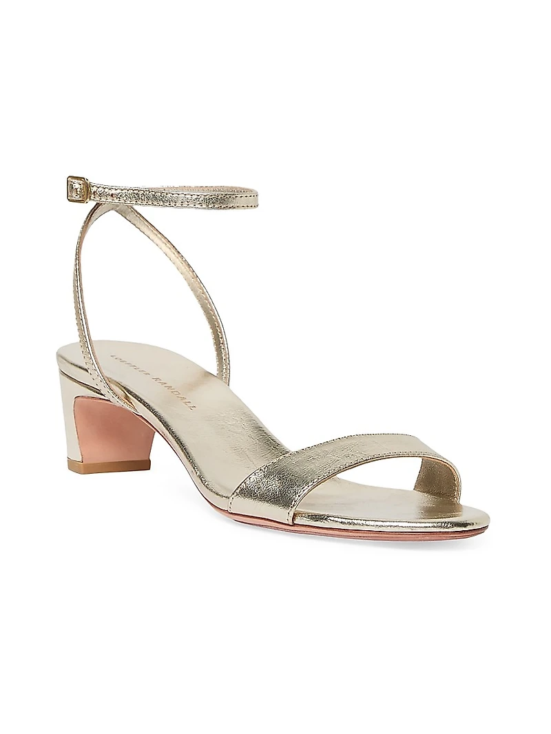 Alice 45MM Metallic Leather Sandals