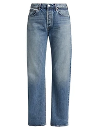 Fran High-Rise Straight-Leg Jeans