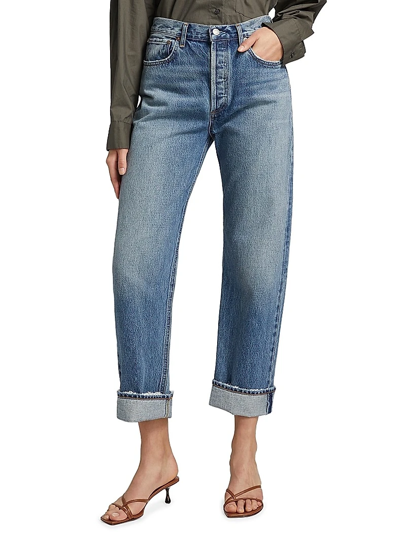 Fran High-Rise Straight-Leg Jeans