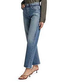 Fran High-Rise Straight-Leg Jeans