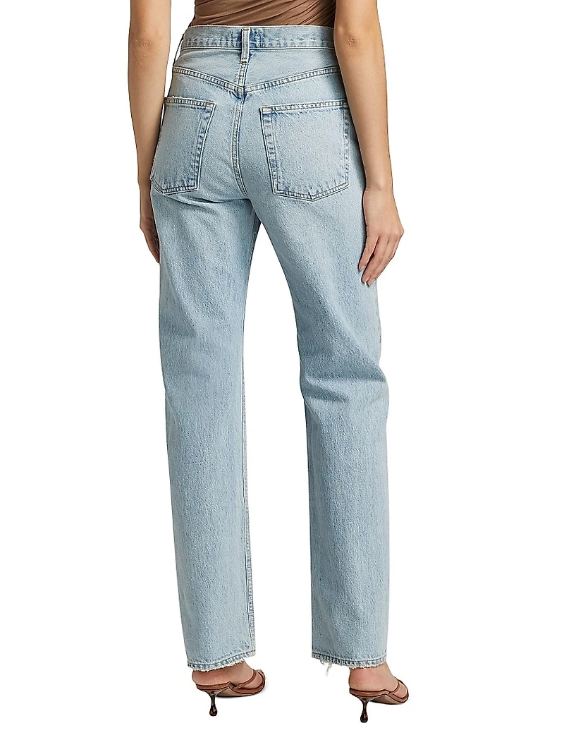 Kelly V-Waist Straight Leg Jean