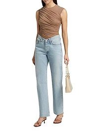 Kelly V-Waist Straight Leg Jean