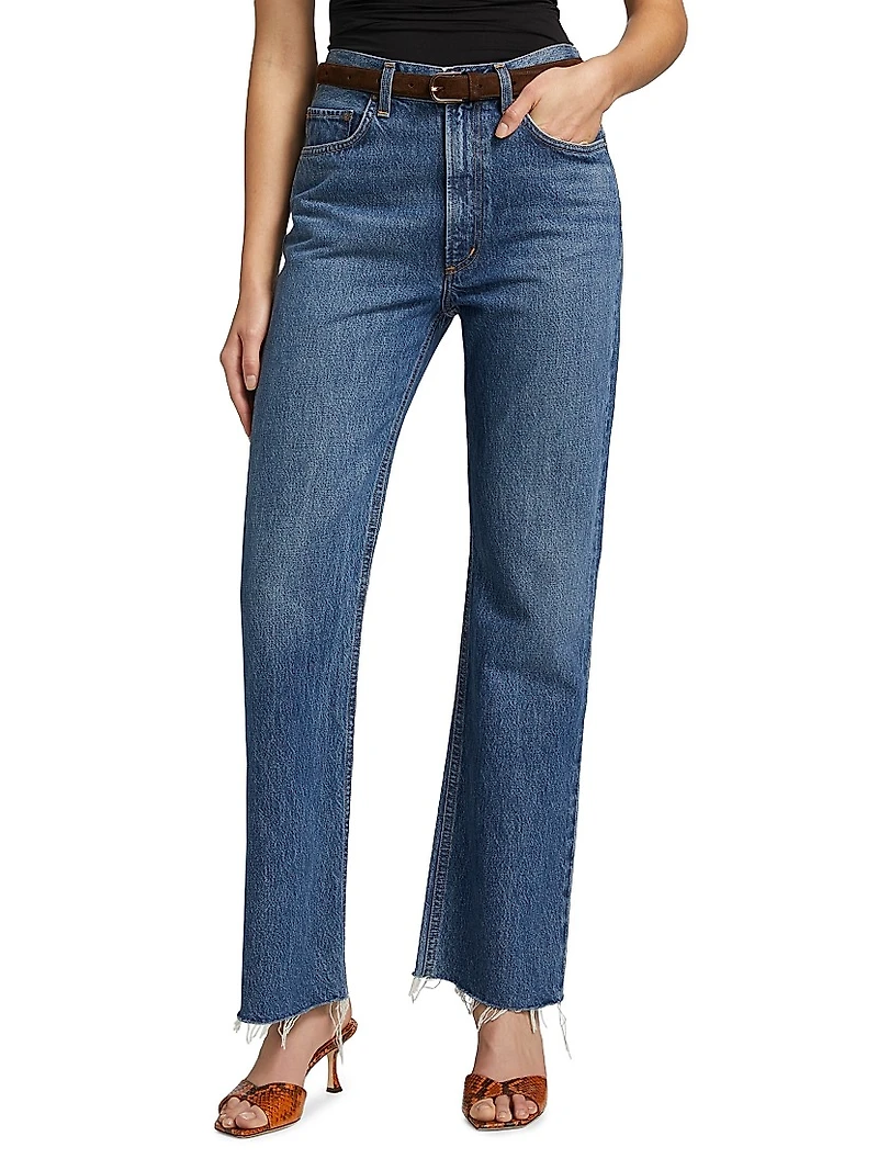 Leena High-Rise Baby Boot-Cut Jeans