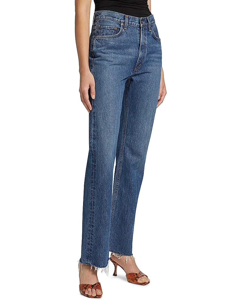 Leena High-Rise Baby Boot-Cut Jeans