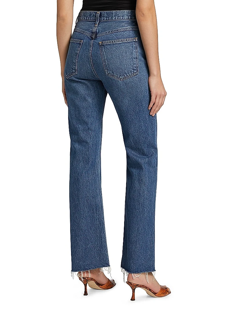 Leena High-Rise Baby Boot-Cut Jeans