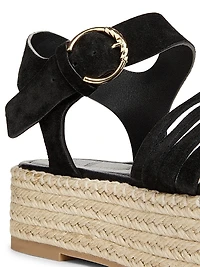 Elsa Python-Printed Leather Espadrilles