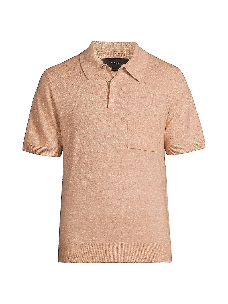 Pocket Knit Polo Shirt