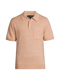Pocket Knit Polo Shirt