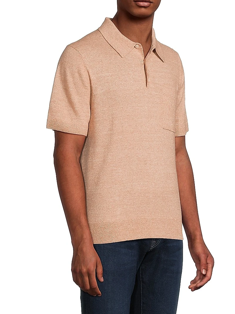Pocket Knit Polo Shirt