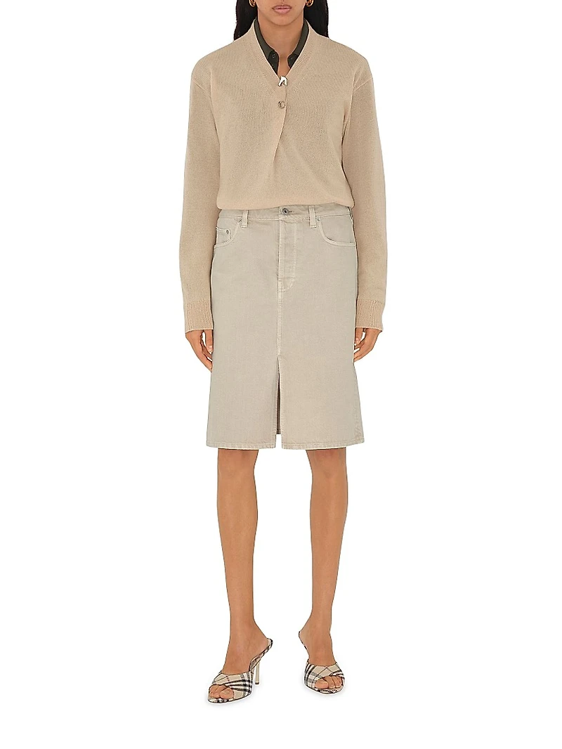 Mews 90MM Check Linen-Blend Mules