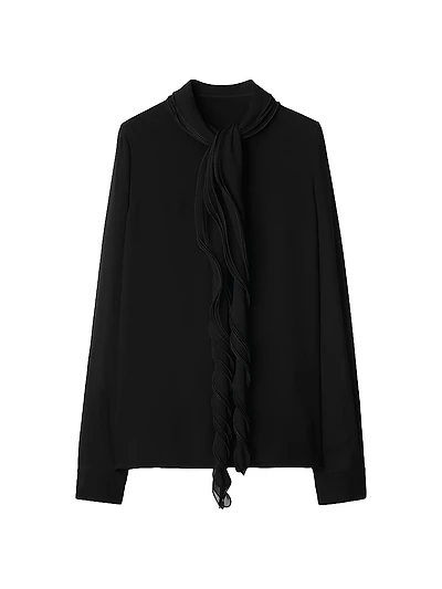 Silk Ruffle Blouse