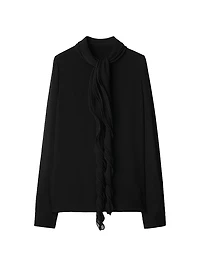 Silk Ruffle Blouse