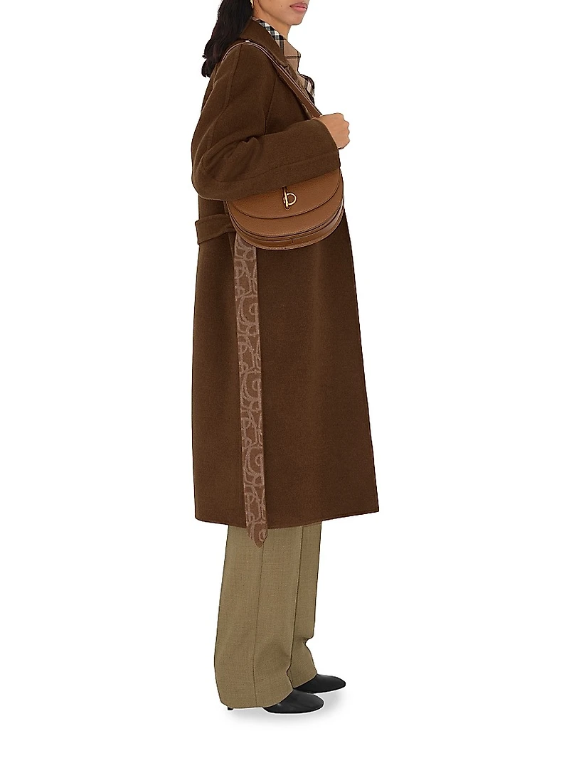 Wool-Blend Belted Trench Coat