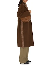 Wool-Blend Belted Trench Coat