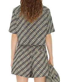 Check Poplin Boxy Shirt