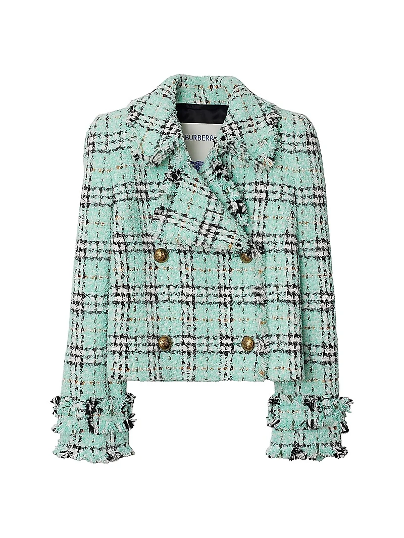 Check Double-Breasted Jacket