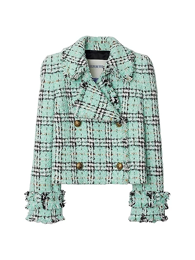 Check Double-Breasted Jacket
