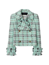 Check Double-Breasted Jacket
