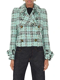 Check Double-Breasted Jacket