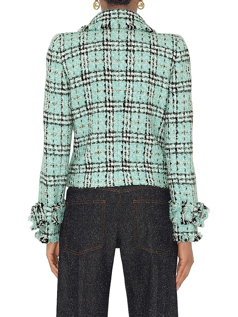 Check Double-Breasted Jacket