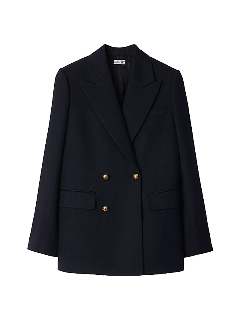 Wool Double-Breasted Coat
