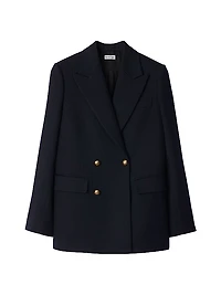 Wool Double-Breasted Coat