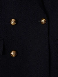 Wool Double-Breasted Coat