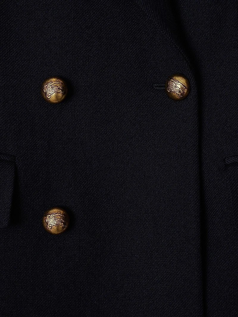Wool Double-Breasted Coat