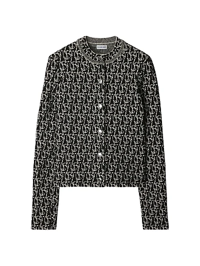 Monogram Wool-Blend Cardigan